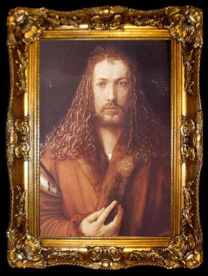 framed  Albrecht Durer Self-portrait, ta009-2
